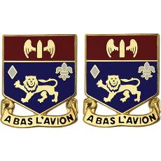197th Field Artillery Regiment Unit Crest (A Bas L'Avion)